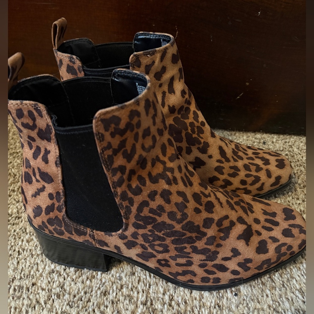 Target Brown Leopard Ankle Booties